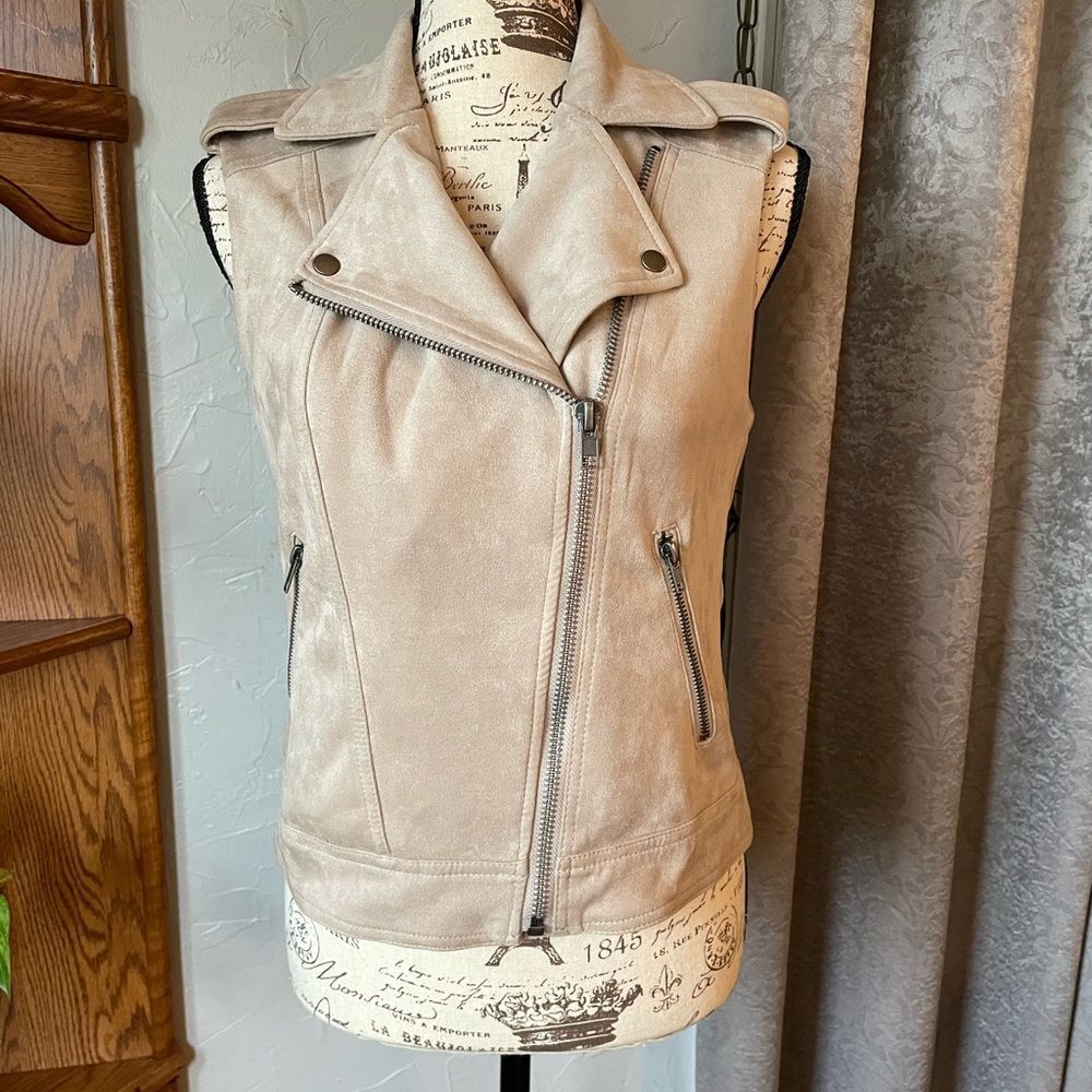 Philosophy Sleeveless Moto Jacket Size S